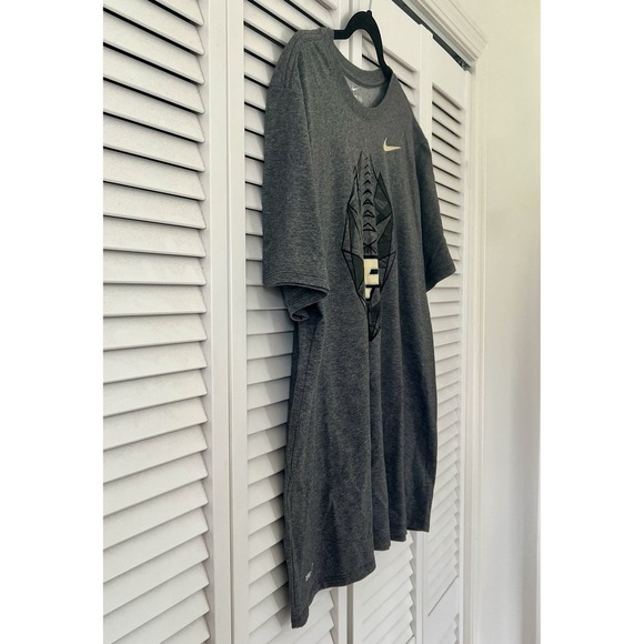 Nike Purdue Boilermakers Shirt Mens Medium Gray Short Sleeve Dri Fit XL - Picture 2 of 8